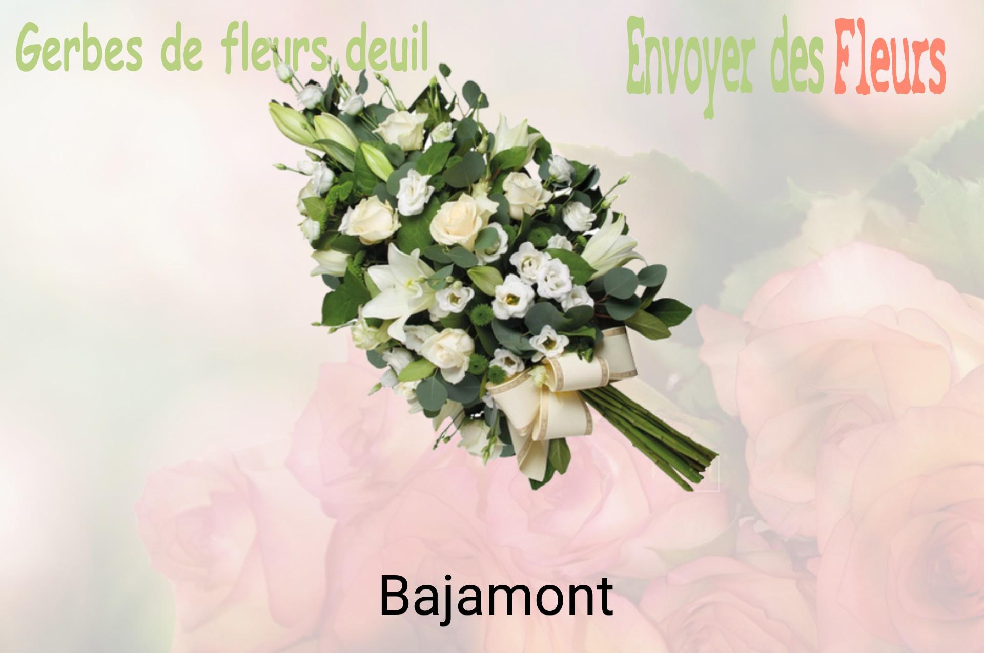 Gerbe de fleurs de deuil livrée à Bajamont